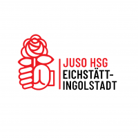 Logo der Jusos in Bayern (stilisierte Rose)